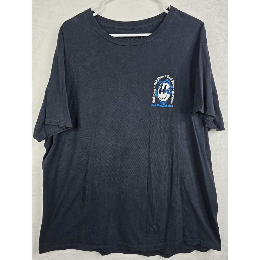 3/$25 SCW Graphic T-Shirt XL Black Skull Snake Streetwear Tee